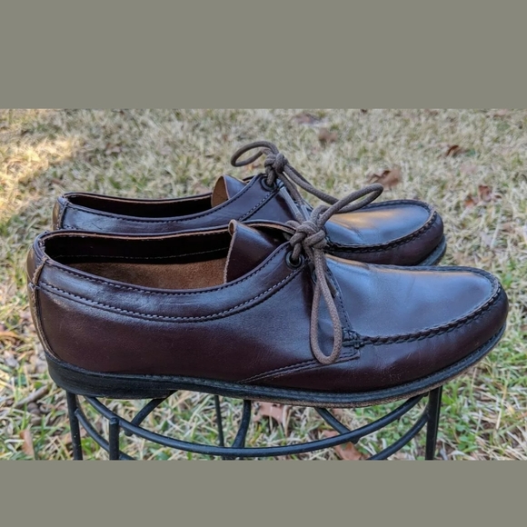 Church's England Burgundy Leather Deck Mocassins - Picture 2 of 8
